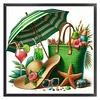 Holiday Umbrellas-11CT Stamped Cross Stitch 40*40cm/15.75*15.75in tapestrymarket