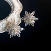 Boucles d'oreilles fleur en cristal