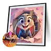 Diamond Painting -DIY Round Drill Cartoon Judy Hopps Happy Tear-Out