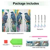 4Pcs dunkle Krähe - 5d DIY Handwerk Lesezeichen