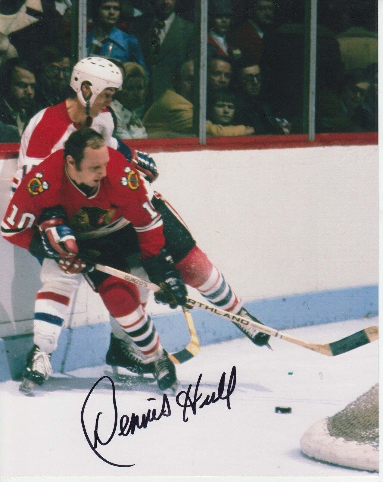 Dennis Hull #1 8x10 Signed Photo Poster painting w/ COA Chicago Blackhawks -