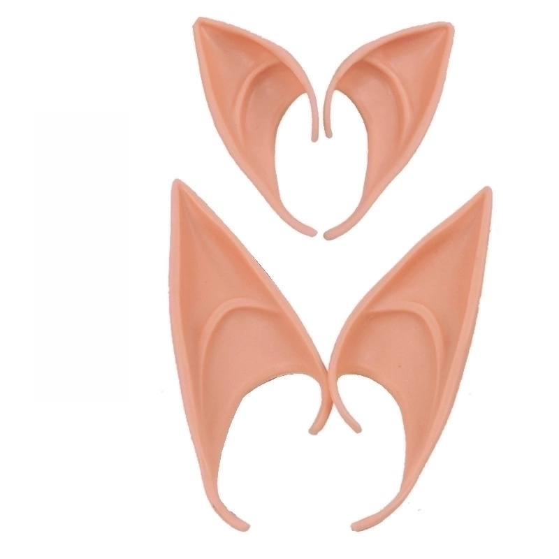Halloween Elf Ears Party Dress Up Props Latex Elf Tip Simulation Ears Props