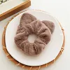 8PCS Cute Cat Ears Lint Hair Band Scrunchies