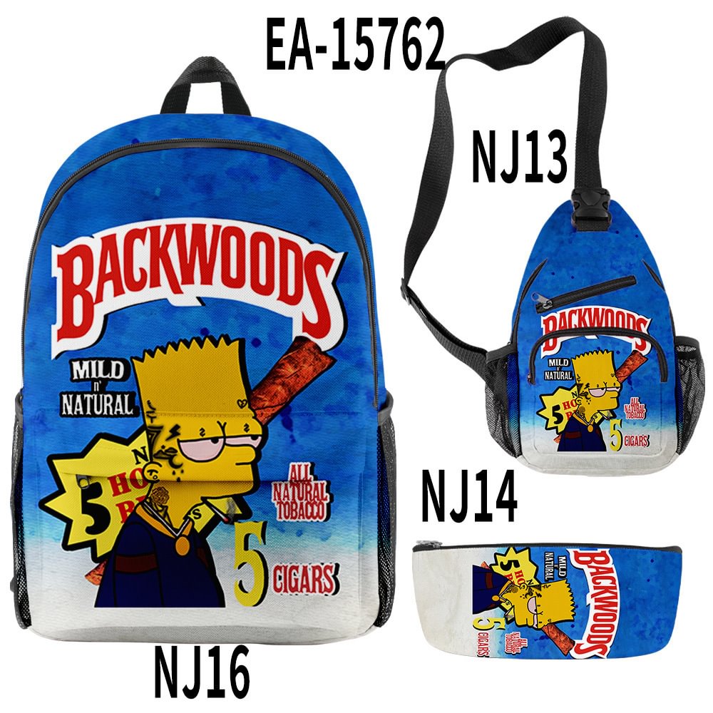  Bart Simpson Backpack  Backwoods Backpack Set Cigar Backpack