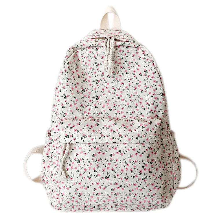 Fashion Floral Printed Backpack Student Travel Large Capacity Schoolbag (B)