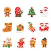 12Pcs Acrylic Christmas Hanging Diamond Painting Art Kits for Christmas Tree