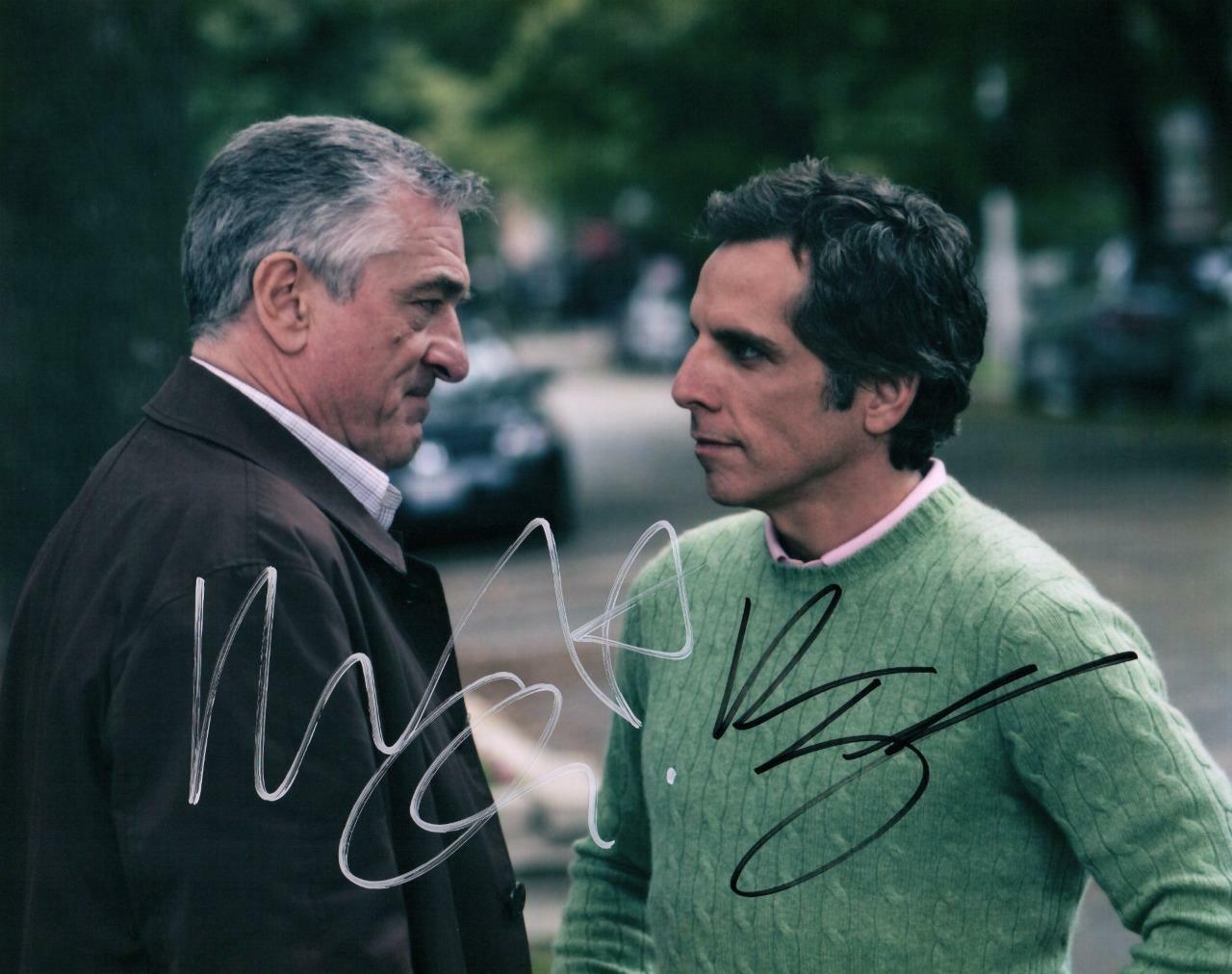 Robert DeNiro Ben Stiller signed 8x10 Picture nice autographed Photo Poster painting pic COA