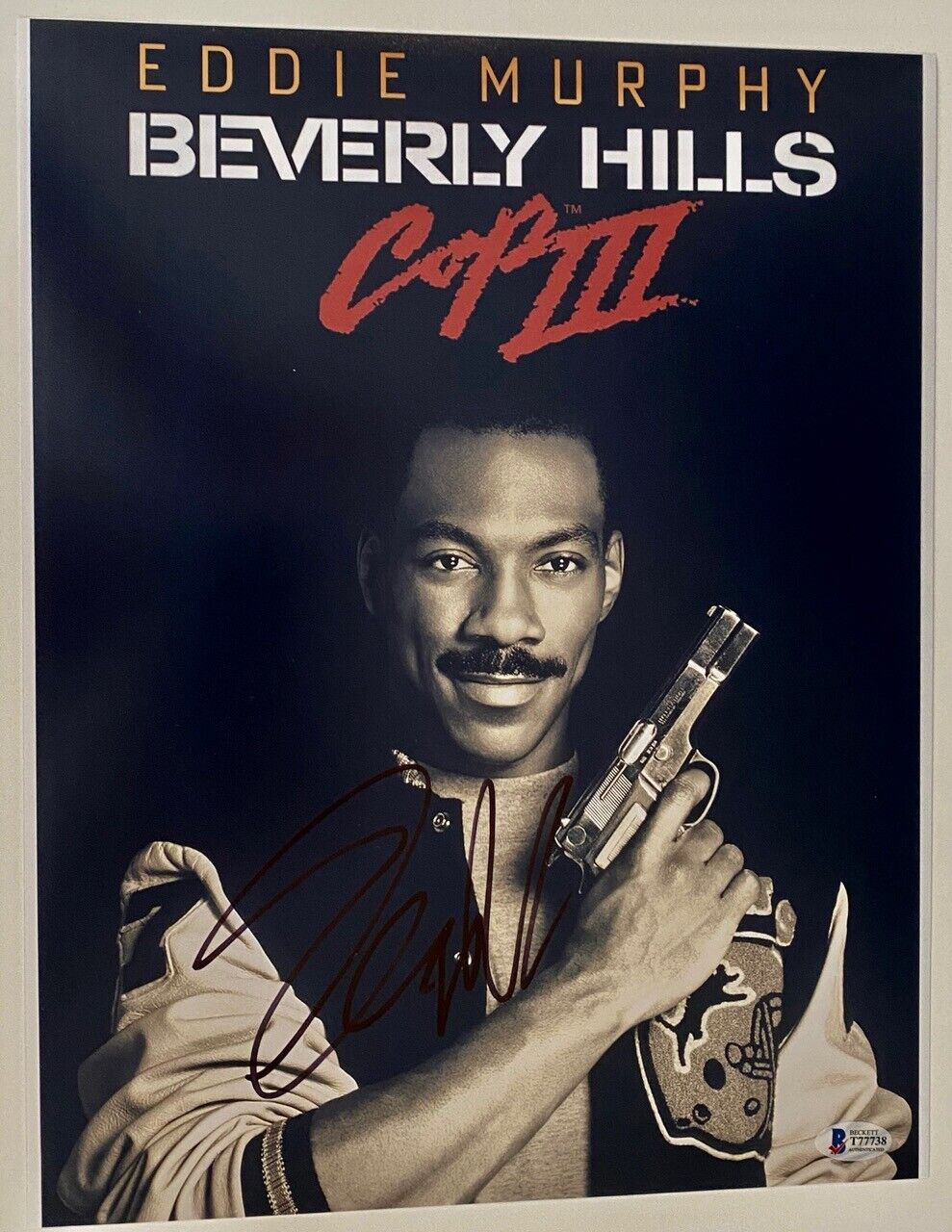 Eddie Murphy Signed Autographed 11x14 Photo Poster painting BEVERLY HILLS COP 3 Beckett BAS COA