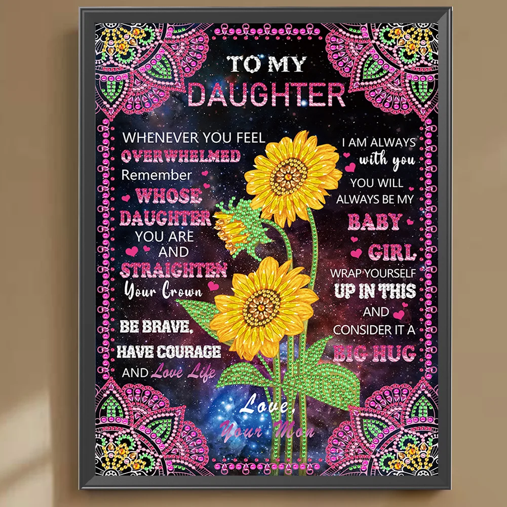 Diamond Painting - Partial Special Shaped Drill - Luminous Phrase(Canvas|30*40cm)