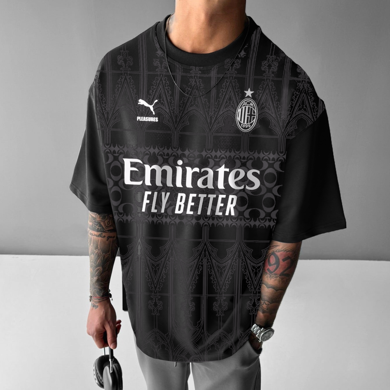 Oversized AC Milan Football Shirt