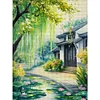 Willow Cottage-14CT Stamped Cross Stitch 45*60cm/17.72*23.62in (Big Size) tapestrymarket