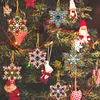 10pcs/set DIY Double-sided Rhinestone Diamond Special Shape Pearl Art Hanging Acrylic  Christmas Tree Ornament Kit