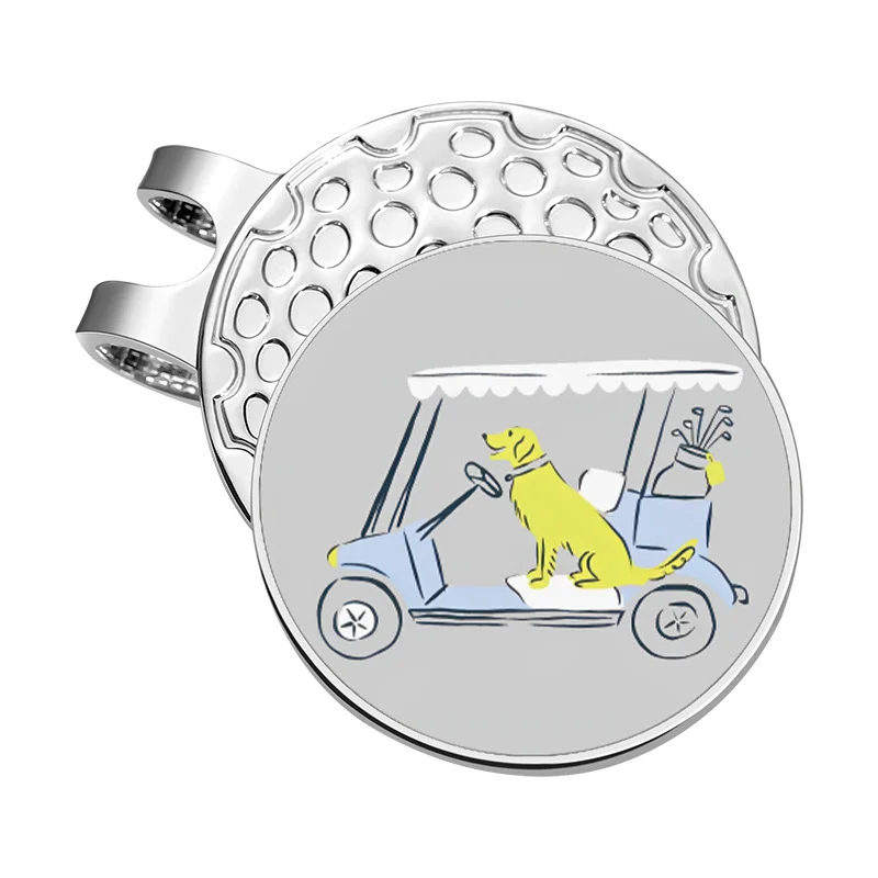 Golf Ball Marker with Magnetic Hat Clip