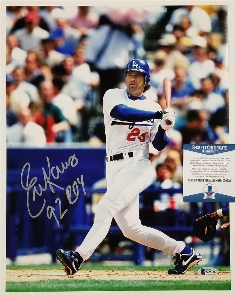 Eric Karros signed Dodgers 11x14 Photo Poster painting #1 92 ROY