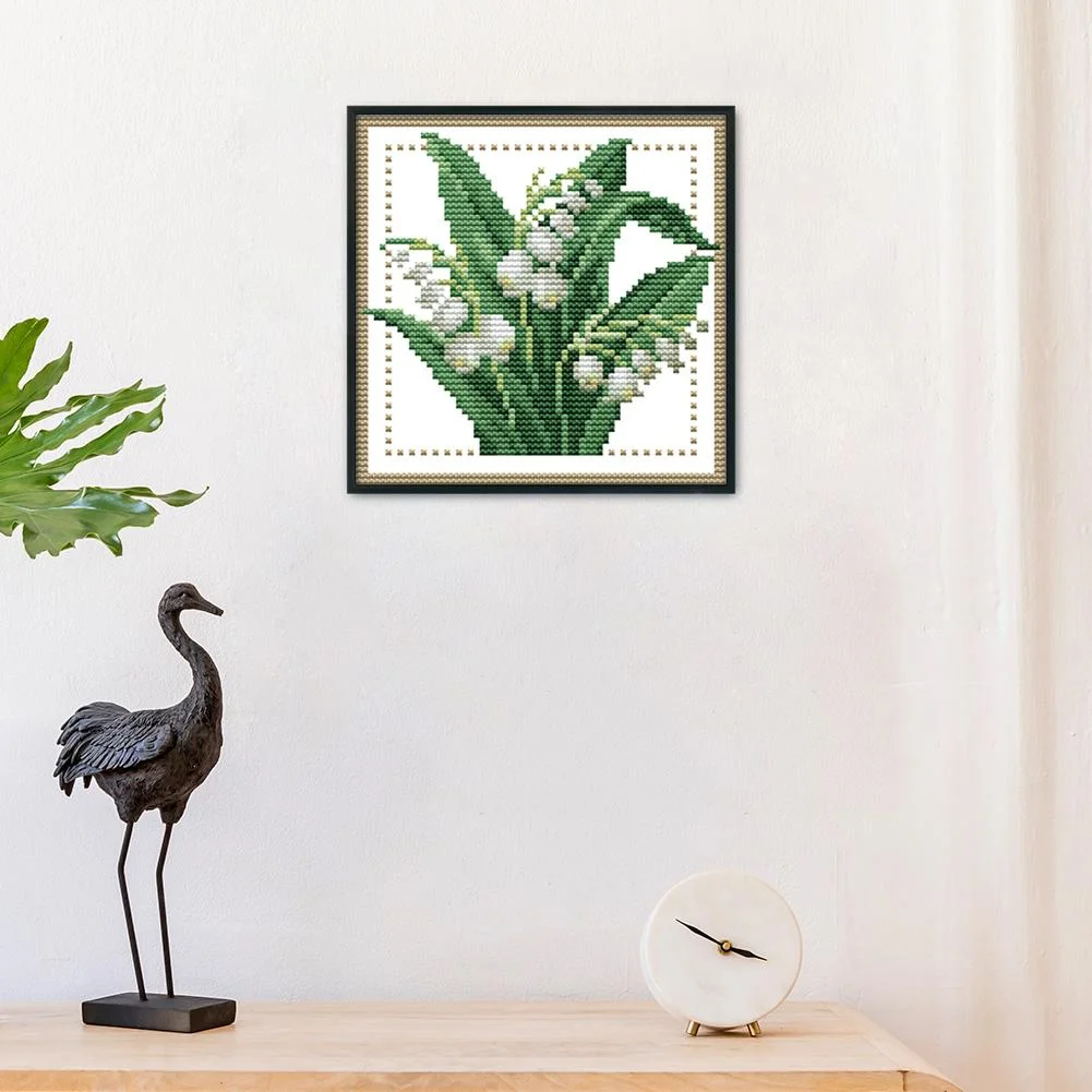 14ct Stamped Cross Stitch - Flower(17*17cm)