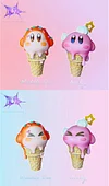 Ice Cream Series 001 Kirby & 002 Waddle Dee - Kirby Resin Statue - Dopamine Studio