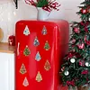 10PCS DIY Pearl Diamond Painting Christmas Fridge Magnets, Sparkling Rhinestone Refrigerator Magnet Craft Kit for Home Decor & Gifts