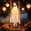 Halloween Giant Hanging Ghost LED Decoration 13ft Adjustable Height