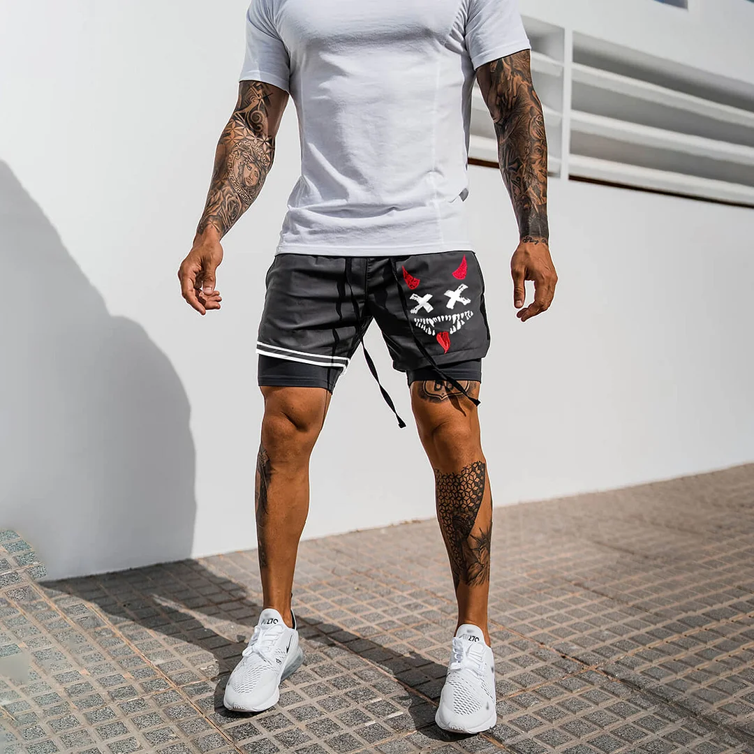 Men's Smiley Shorts Performance Shorts