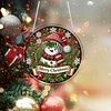 Diamond Painting Acrylic Snowman Pendant Kits for Home Wall Decor
