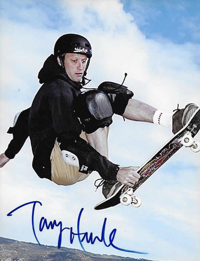 *TONY HAWK*SIGNED*AUTOGRAPHED*Photo Poster painting*SKATEBOARDING*COA*