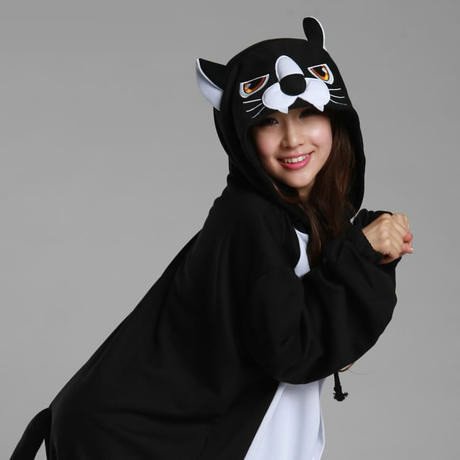 Black Leopard Animal Adult Onesie Kigurumi Costume Pajamas-Pajamasbuy