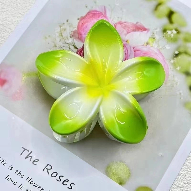 2 Pieces Women’s Sweet Flower Arylic Hair Claws