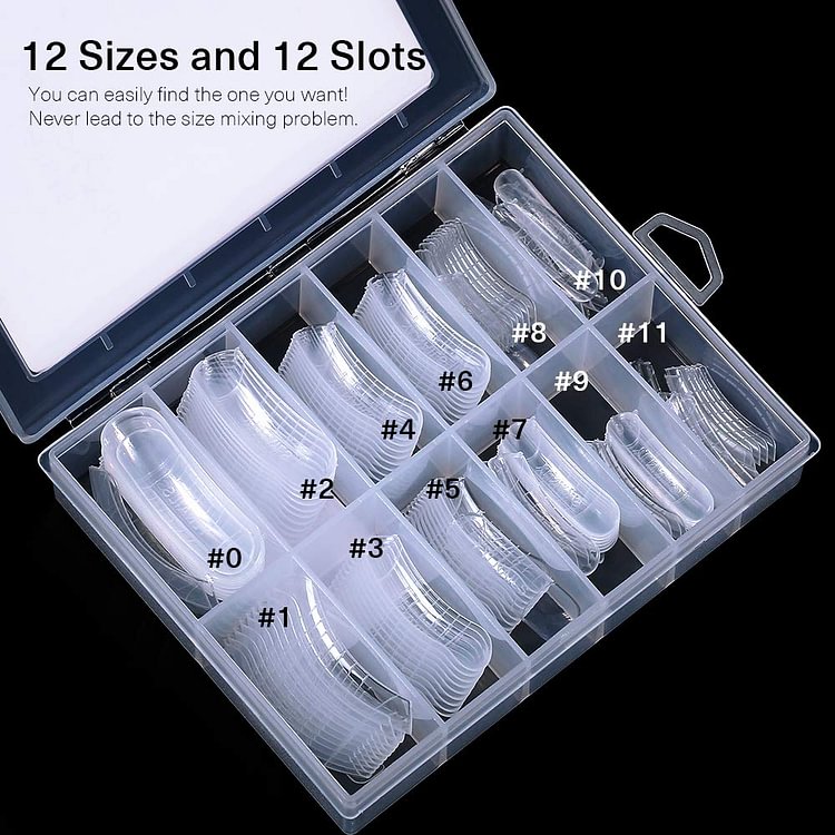 Morovna 100Pcs Extension Nail Molds - Dual Forms