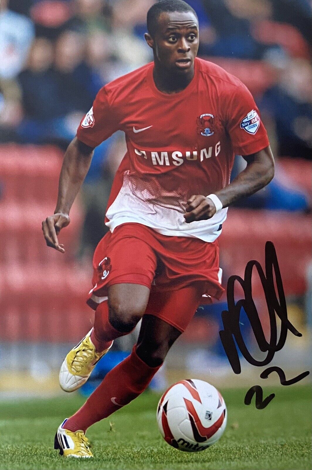 Moses Odubajo Genuine Hand Signed Leyton Orient 6X4 Photo Poster painting 2