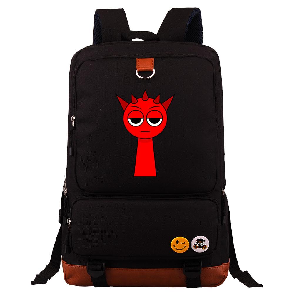 Mayoulove Sprunki Backpack Lightweight Design with Multiple Pockets for School Use-Mayoulove