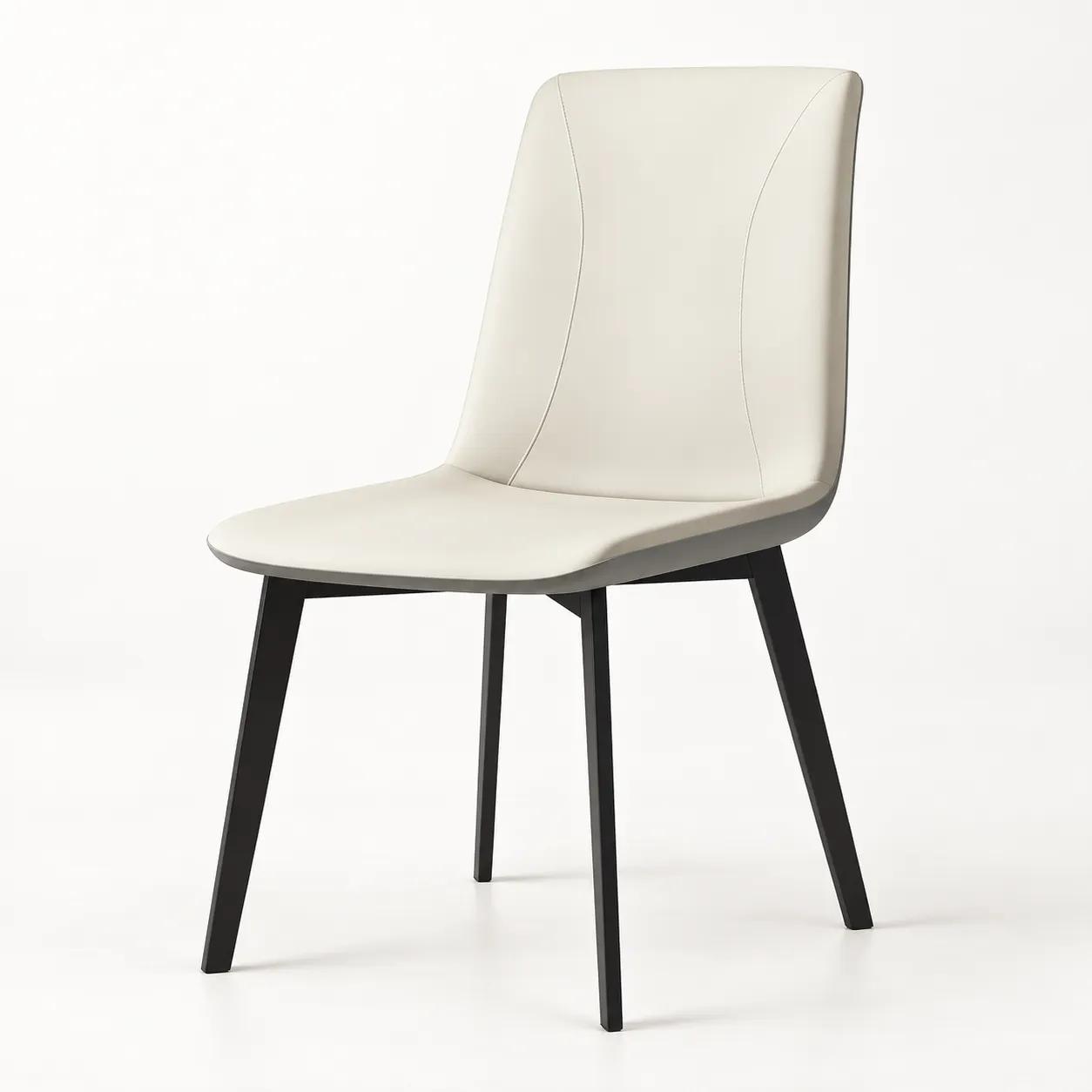 Dining Chair 210121 — white studio view