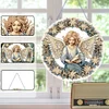 DIY Angel Girl Special Shaped Diamond Painting Single-sided Hanging Pendant