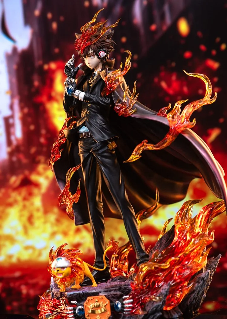Zhong Jia Xi Niu Studio - Katekyo Hitman Reborn Vongola Famiglia Resonance Tsunayoshi Sawada 1/6 Statue(GK)-