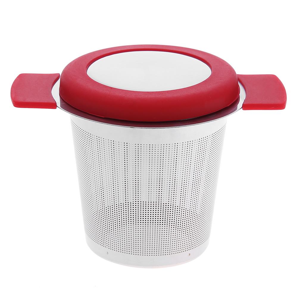 

Stainless Steel Tea Strainers Infuser Steeping Loose Leaf Tea Filter w/Lid, Black, 501 Original