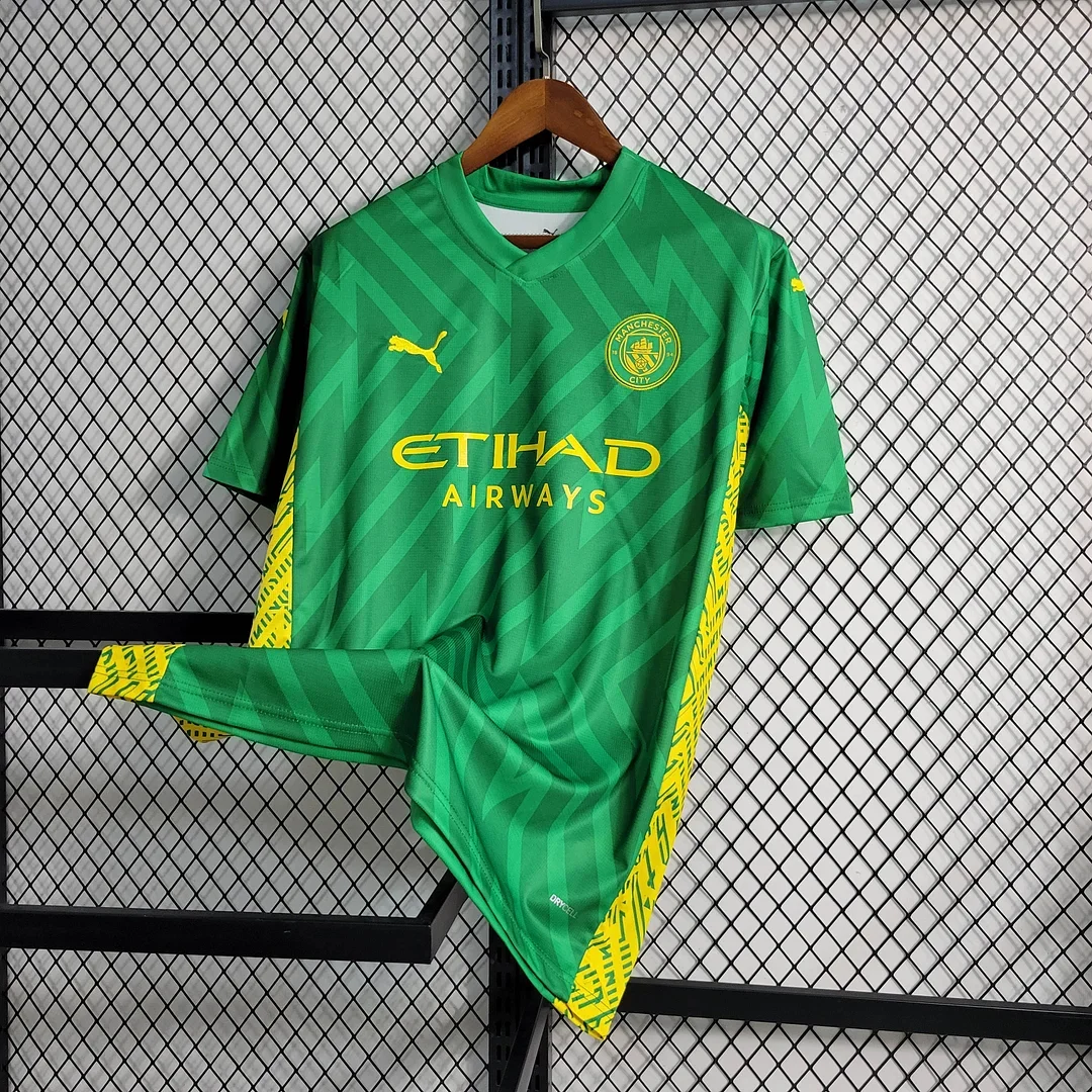 2023/2024 Manchester City Goalkeeper Green Football Shirt 1:1 Thai Quality