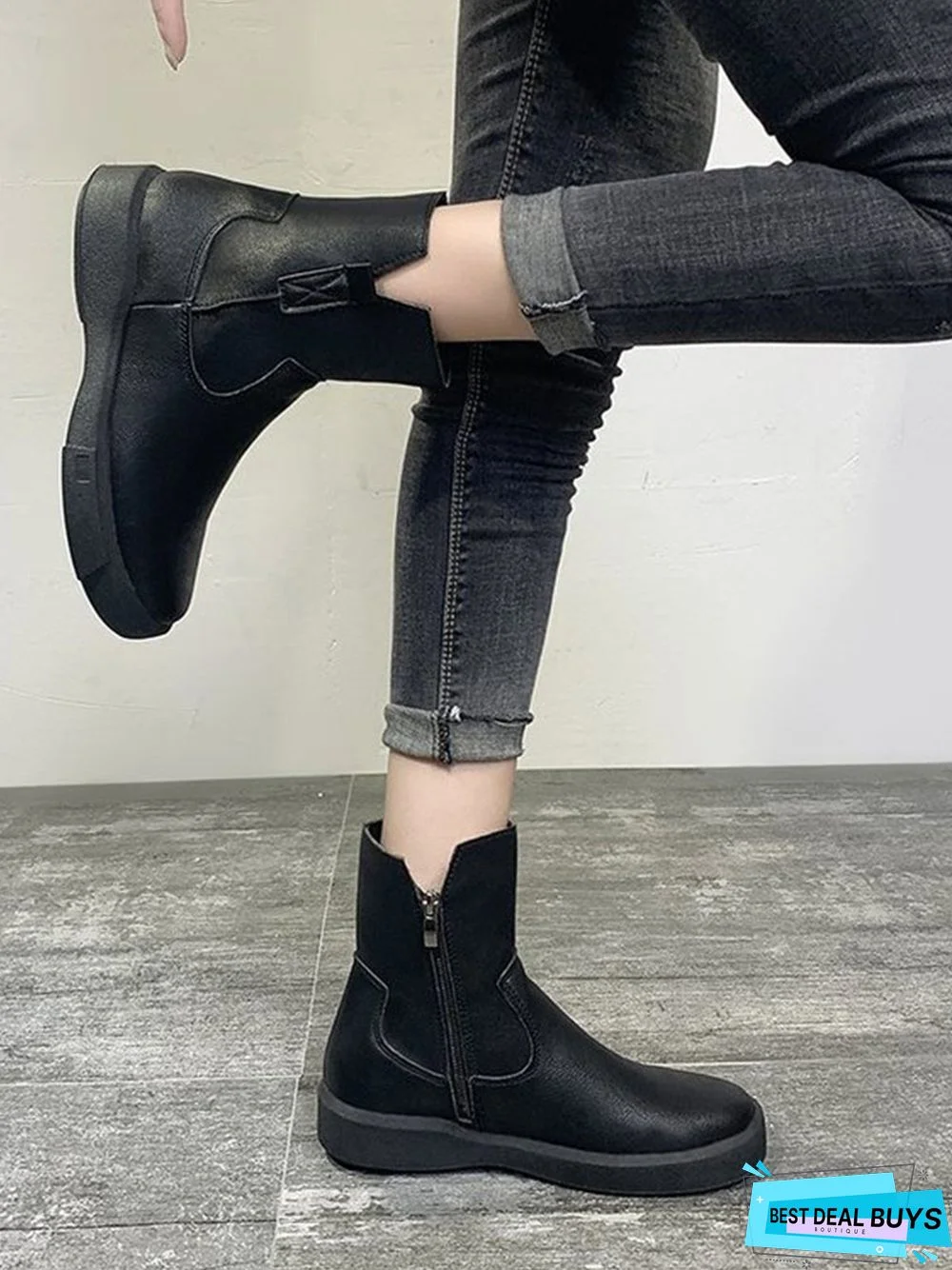 Vintage Leather Ankle Boots