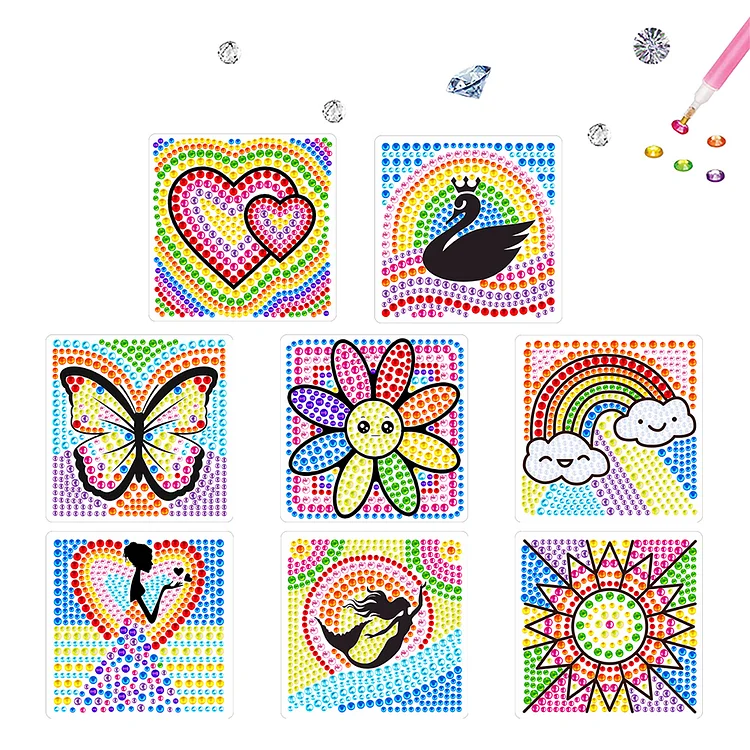 Cartoon Child Stickers Toy Animal Diamond Painting Kits for Kids Adult Beginners gbfke
