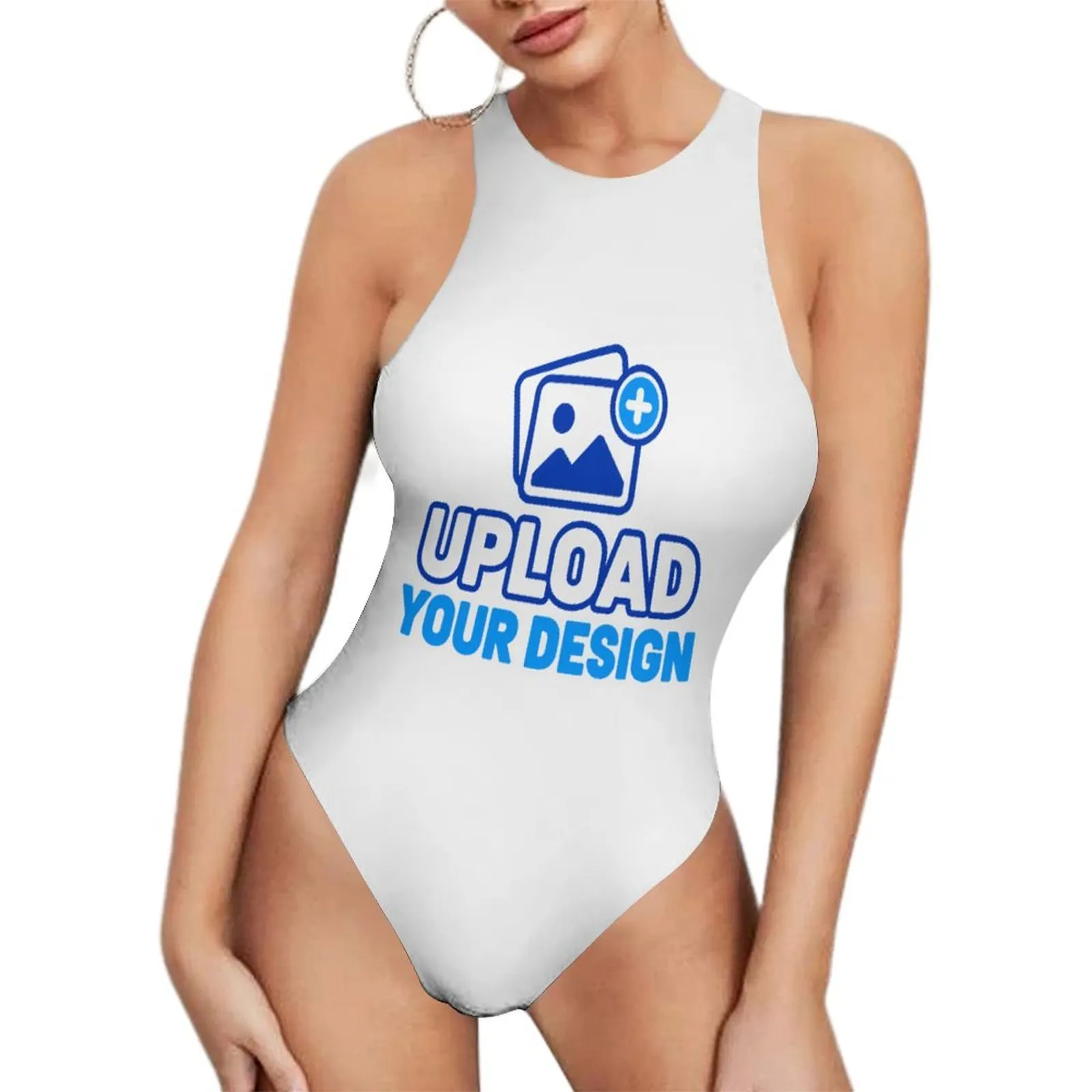Sleeveless Bodysuit custom full-print product view 9