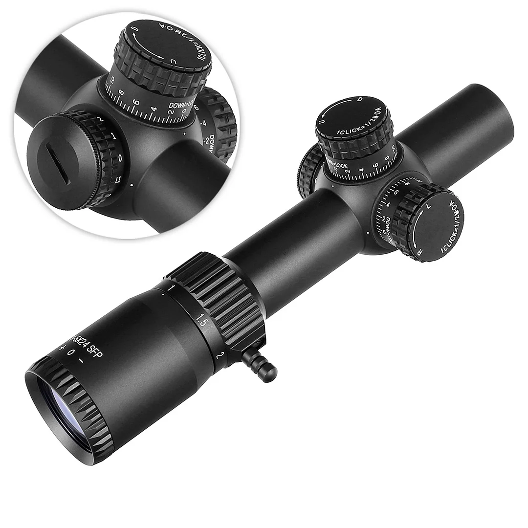 ohhunt® 1-5X24 IR 30MM SFP Red Illuminator LPVO Scope
