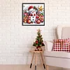5D DIY Partial Special Shaped Drill Diamond Painting Xmas Snowman Decor 40x40cm
