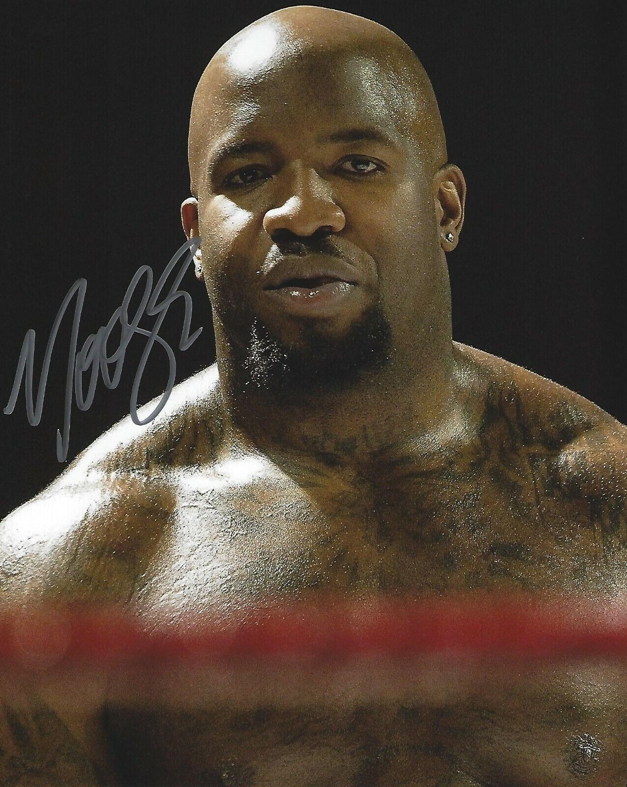 Moose Quinn Ojinnaka Signed 8x10 Photo Poster painting Impact Pro Wrestling Picture Autograph 5