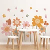 Lovely Flower Garden Self Adhesive Wall Sticker Home Kindergarten Decor