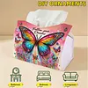 Butterflys Diamond Painting Tissue Box Cover DIY Desk Organizer