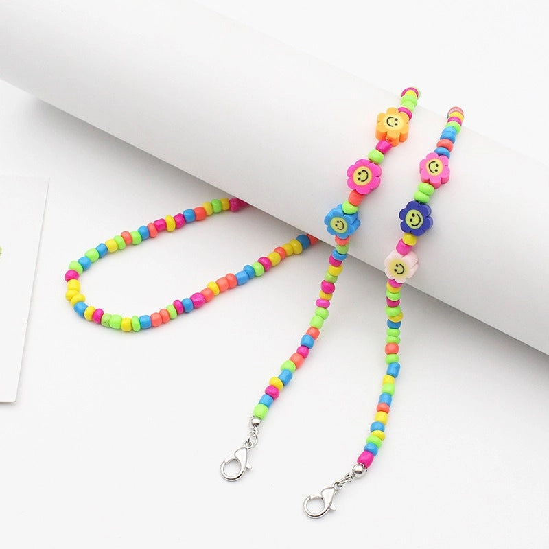 Casual Minimalist Geometric Crystal Unisex Glasses Chain