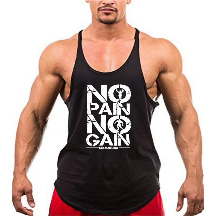 Bodybuilding Stringer Tank Top Man Cotton Gym Tank Top at Hiphopee