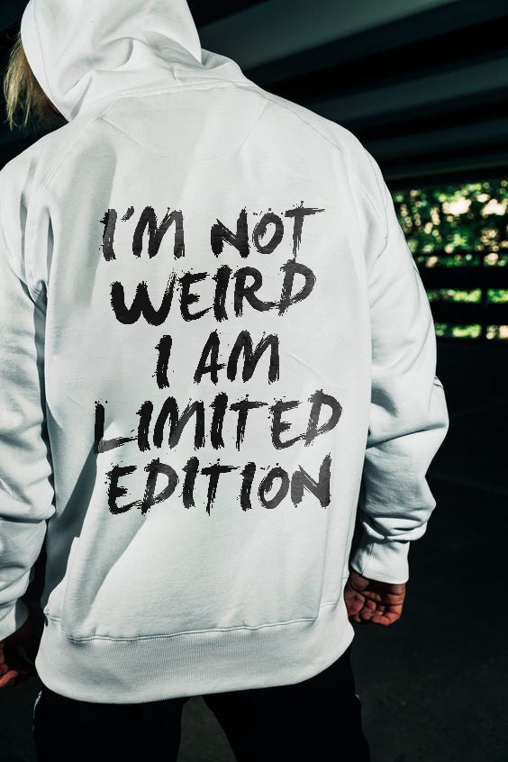 I'm Not Weird I Am Limited Edition Printed Men's Hoodie WOLVES