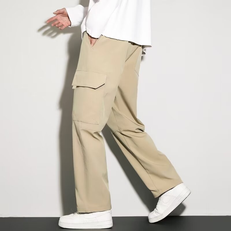 Mayfirstrecords fall 2024 fashion trend Paratrooper workwear pants with added fat and extra size, Northeast warm pants with winter fleece and thickened assault pants, m