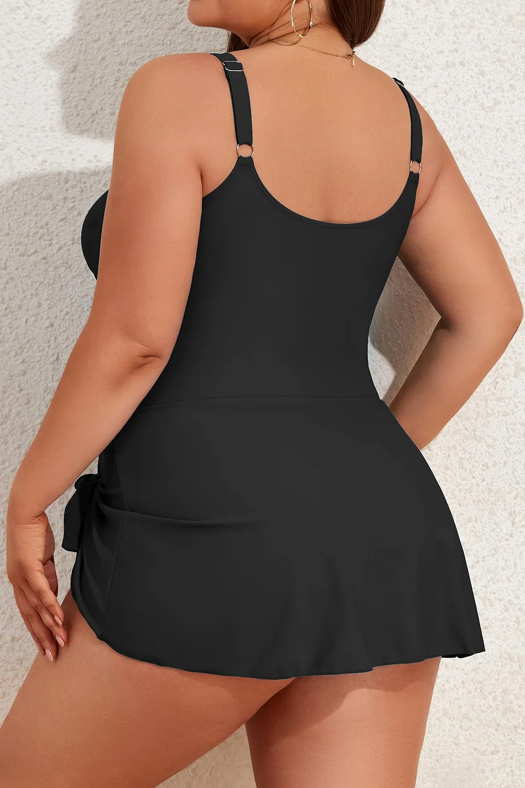 Plus Size Tummy Control Swimdress for Women One Piece