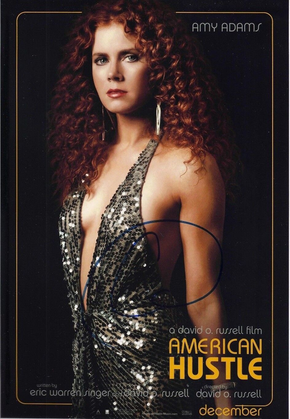 Amy Adams SIGNED 10X8 Photo Poster painting American Hustle GENUINE Signature AFTAL COA (5137)