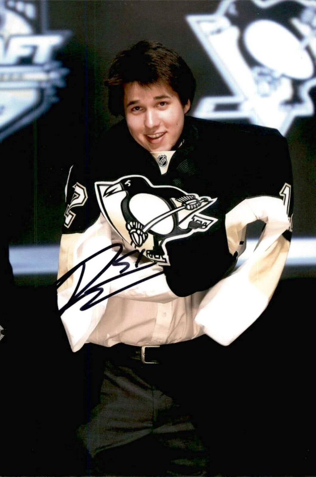 Derrick Pouliot SIGNED 4x6 Photo Poster painting PITTSBURGH PENGUINS